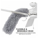 Microfiber Dusters for Cleaning, Telescoping Feather Duster with 100 inches Extendable Handle Pole, Dusting Cleaning Tools for Cleaning High Ceiling, Ceiling Fan, Blinds, Cobwebs, Furniture, Cars - Image 3