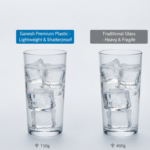 Ganesh Classic Plastic Glass Set of-6 (Each Glass 350ml) - Image 2