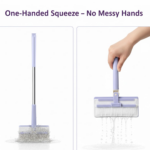 Automatic Cloth Changing Mini Mop with Push Pull Cloth Changing Handle (1 Pc) - Image 2