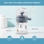 Whale Spray Sippy Cup (1 Pc): Straw, Lid, Spill-Proof, Fun Water Play - Image 5