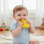 Baby Silicone Teether (1 Pc): Food Grade, Non-Toxic, Teething Relief (3 Months+) - Image 3