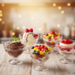 Glass Ice-Cream Cup Set, Home & Kitchen Serving or Dessert Cup (6 Pcs Set) - Image 3