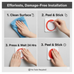 Multipurpose Strong&Hook Self-Adhesive hooks for wall Heavy&Duty Hook - Image 5