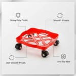 Square Plastic Gas Cylinder Trolley - Image 5