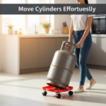 Square Plastic Gas Cylinder Trolley - Image 6