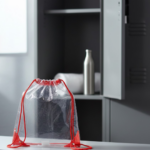 Transparent Waterproof Plastic Stadium Bag – Gym, Travel & Sports - Image 3