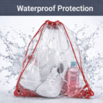 Transparent Waterproof Plastic Stadium Bag – Gym, Travel & Sports - Image 6