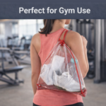 Transparent Waterproof Plastic Stadium Bag – Gym, Travel & Sports - Image 5