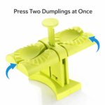 Double-Head Dumpling Maker Mold – Press Two Dumplings at Once (Brown Box) - Image 2