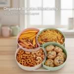 Large Compartment Box | Creative Divided Food Fruit Plate - Image 4