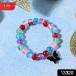 Premium Multicolor Crackle-Bead Stretch Bracelet (1 Pc) - Image 2