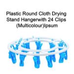 Plastic Round Cloth Drying Stand Hanger with 24 Clips (Multicolour) - Image 7