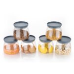 Matka Shaped Jar with Air Tight & Leak Proof Lid (Multicolour) (Set of 6) (900Ml) - Image 11