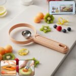 2 in 1 Fruit Scooper and Cutter Tool