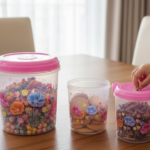 Plastic Transparent Container Air Tight Dabba Set (3000ml, 2000ml, 1000ml, 750ml, 500ml) - Image 6