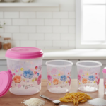 Plastic Transparent Container Air Tight Dabba Set (3000ml, 2000ml, 1000ml, 750ml, 500ml) - Image 7