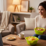 Square Plastic Bowl For Serving Food (Pack of 4) - Image 3