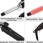 Hair Curling Iron Rod for Women (black), Hair accessories - Image 6