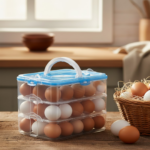 3-Layer Plastic Refrigerator Egg Storage Box (36 Grid) - Image 4