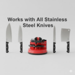 Manual Kitchen Knife Sharpener for Sharpening Stainless Steel - Image 3