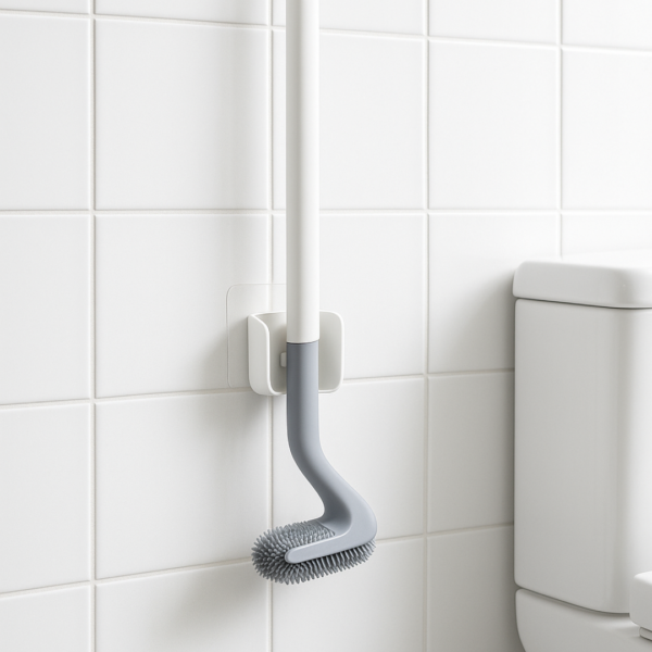 Golf Toilet Cleaner Brush  & Magic Sticker Holder