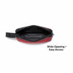 Portable Travel Hand Pouch / Shaving Kit Bag for Multipurpose Use (Red) - Image 7