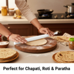 White Plastic Rolling Belan for Chapati Making - Image 4