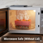 Plastic 2 Layer Leak Proof 3 Compartment Lunch Box for Office  (1 Pc) - Image 2