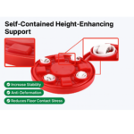 Gas Cylinder Trolley Stand with Movable Wheels - Image 4