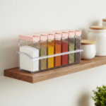 Plastic Spice Jars (6 pcs, 14x22x8cm, Multicolour) - Image 8