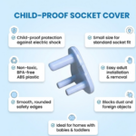 Safety Cover Guards for Electric Socket Plug  (Small) - Image 2