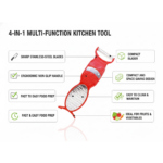 4 in 1 Multi Purpose Vegetable Peeler / Slicer / Grater / Cutter - Image 2