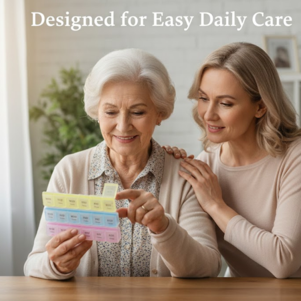 Weekly Pill Case 28-Slot Medicine Organizer