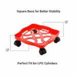 Square Plastic Gas Cylinder Trolley - Image 7