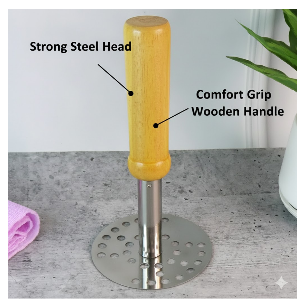 Stainless Steel Potato Pav Bhaji Masher