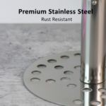 Stainless Steel Potato Masher, Pav Bhaji Masher with wooden handle - Image 4