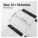 Tamper Proof Courier Bags(12X14 PLAIN 180 POD M1) - 100 pcs - Image 5