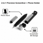 Pen-Shaped Phone Holder with Screwdriver Sets - Image 2