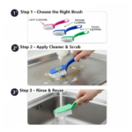Multi-Purpose Kitchen Cleaning Brushes 3 Pc - Image 7