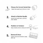 Drive Standard Socket Wrench Set -10 pc, 6 pt. 3 / 8 in. - Image 2