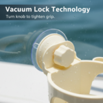 Hair Dryer Holder with Suction - Wall-Mount Bathroom Organizer for Women & Girls - Image 4