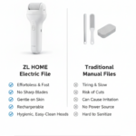 Portable Electric Foot File – Rechargeable Callus Remover & Pedicure Tool Smooth Feet - Image 4