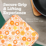 Kitchen Heat Resistant Quilted Pot Holder & Oven Mitt Pad (1 Pc / 16x16 Cm) - Image 2