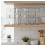 Supermom Transparent Smoothy Glass Set (Approx 300ML / 6 Pc) - Image 6