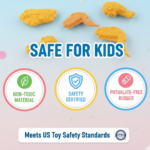 Cute Chicken Wing & Leg Erasers for Kids & Students (8 Pc Set) - Image 5