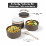 Ganesh Stack 2-Layer Stainless Steel Leak-Proof Lunch Box for Office, School, Picnic - Image 3