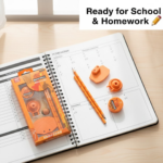 Football & Basketball Stationery Kit – Pencil, Sharpener & Eraser (Birthday Gift) - Image 2