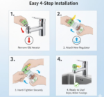 360 Degree Water Saving Faucet Expandable Water Valve Splash Regulator - Image 4