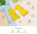 Multipurpose Cleaning Gloves (1 Pair): Kitchen, Bath, & More - Image 4