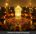 Lantern Shape LED Crystal Lamp for Festive & Holiday Decoration - Image 4